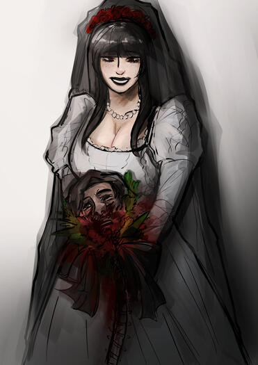 "a toast to the bride!" (oc)